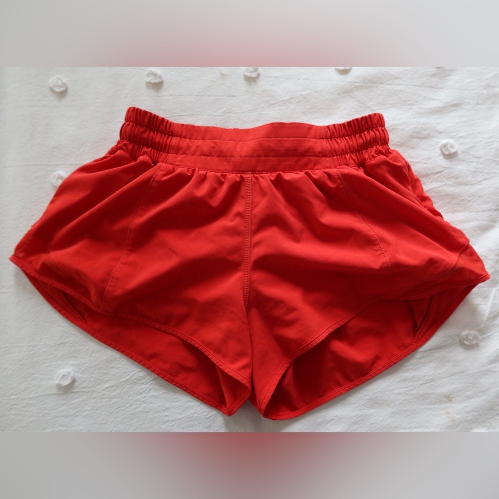 lululemon athletica Vibrant Red Women's Athletic Shorts